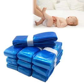 XQMMGO Pack of 10 refill films for nappy bins, nappy bags, compatible with all nappy bins, reusable, odour-proof refill bags, refill bags