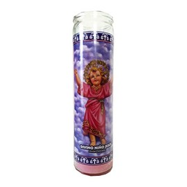 Divine Child Jesus (Divino Nino Jesus) Pink Devotional Candle