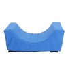 Head Positioner Pillow Blue PU Leather Breathable Comfortable Neck Support