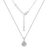 Moissanite Necklaces for Women, 1CT/2CT/3CT Solitaire Pendant with D Color