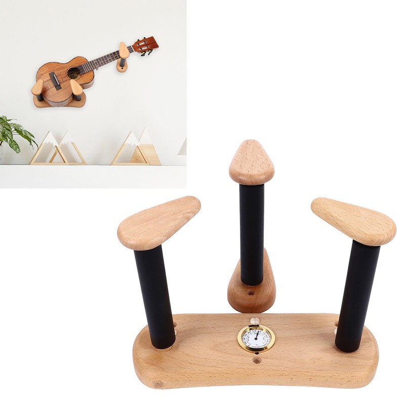 Wood Electric Guitar Wall Mount Horizontal Universal Space Saving Split