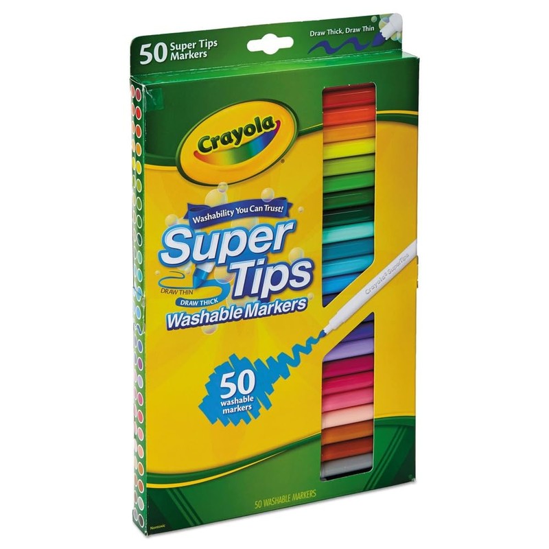 ASSRT 50PK-MARKERS SUPER TIPS