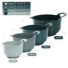 BoxedHome 4 Pack Nesting Mixing Bowl with Pour Spout and