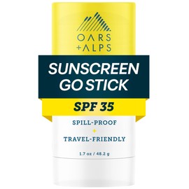Protector solar transparente Go Stick y protector solar con aceite de jojoba, resistente al agua y al sudor                                           