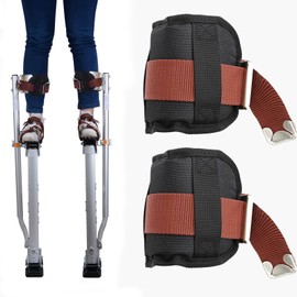 2 Pack Drywall Stilt Replacement Parts, Comfort Stilt Pads Protective Padded Leg Bands for Drywall, Nylon Adjustable Stilt Leg Straps, Suitable for Home Decoration, Street Performance