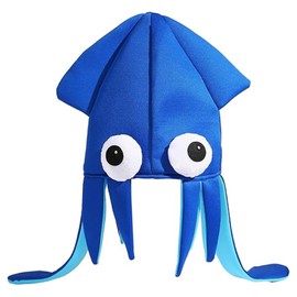 Octopus Costume Kids, Fish Fancy Dress, Sea Creature Costume Kids, Silly Hats for Adults, Blue Fish Hat with Dimensions 40 by 29 cm