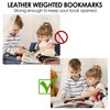VANTOO Leather Weighted Book Page Holder for Women Men, Book