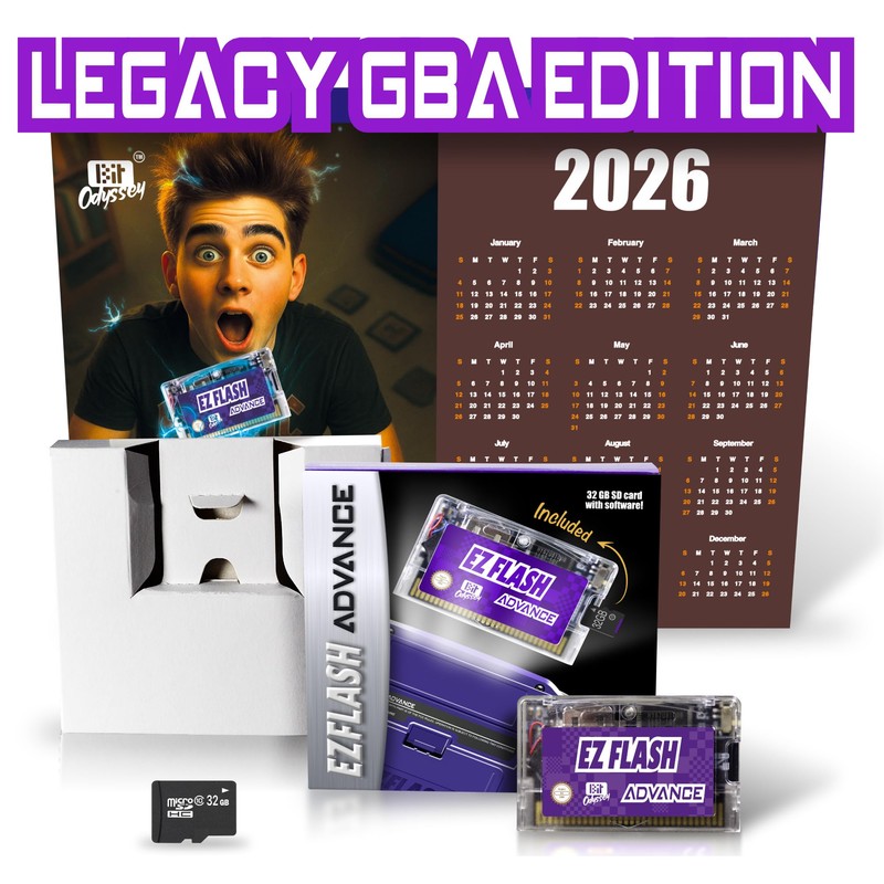 EZ Flash AIR Advance. Retro-Themed Flash Cart for GBA +