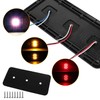 Partsam 2x LED Triple Tail Lights 45 LEDs Rectangle Vertical