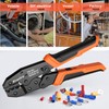 Wire Terminals Crimping Tool Kit with New Handle Design, Preciva
