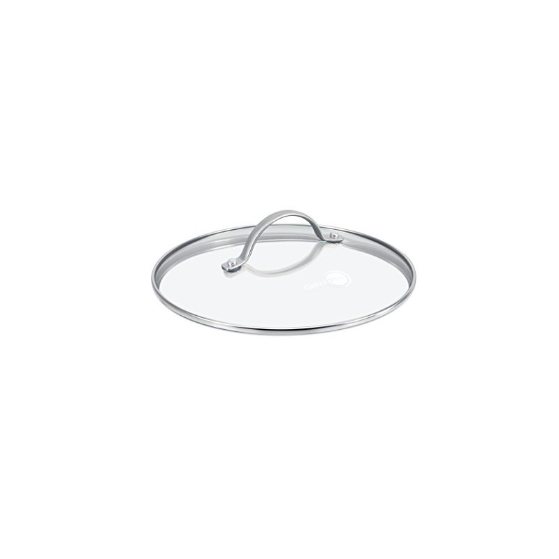 GreenPan Glass Lid with Stainless Steel Handle, 9.5", Silver