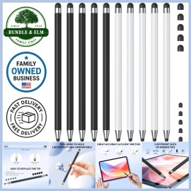 Stylus Pen for Touchscreen Aluminum Dual Rubber Tips Compatible Devices