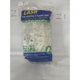 QEP 99730 Lash White Plastic Flat Slotted Tile Spacer Clip 1/16 W in.