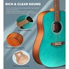 Vangoa Dreadnought Acoustic Guitar Kit, Full Size 6 String Guitarra