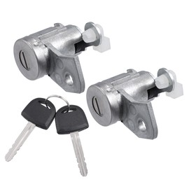 X AUTOHAUX 1 Set Front Left Right Side Door Lock Cylinder with Keys for Chevy Colorado for GMC Canyon 2004-2012 for Hummer H3 2006-2010 19121155 89022371