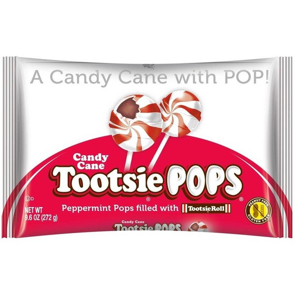 Candy Cane Tootsie Pops 9.6 Oz. Bags Pack Of 3