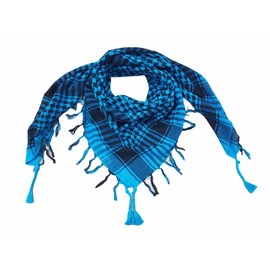 Elu Shemagh Bufanda para hombre – Mujeres/100% algodón militar Shemagh Keffiyeh Bufanda Arafat Tactical Desert Rave Bandana Head Wrap, Turquesa – Peso ligero (nuevo), Talla única