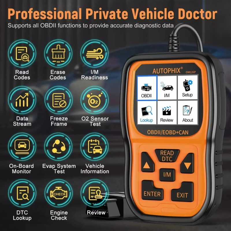 Autophix Jeep Grand Cherokee Car Fault Code Reader Scanner Check
