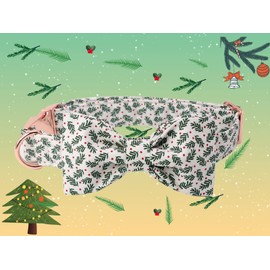 Elegant little tail Christmas Dog Collar, Pet Collar Soft with Comfy Bowtie Dog Collar Holiday Adjustable Pet Gift Collars for Small Medium Large Dogs