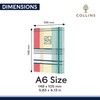 Collins Amara A6 Week To View 2023 Diary - Green