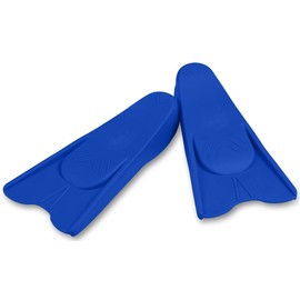 DRUNA Swimming Fins Short for Swimming, Diving and Pool Training Short Fins Unisex (Blue, 34/35)