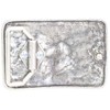 Brazil Lederwaren Split Skull Belt Buckle, 4.0 cm, Buckle Interchangeable