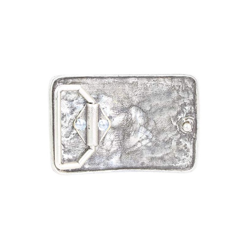 Brazil Lederwaren Split Skull Belt Buckle, 4.0 cm, Buckle Interchangeable