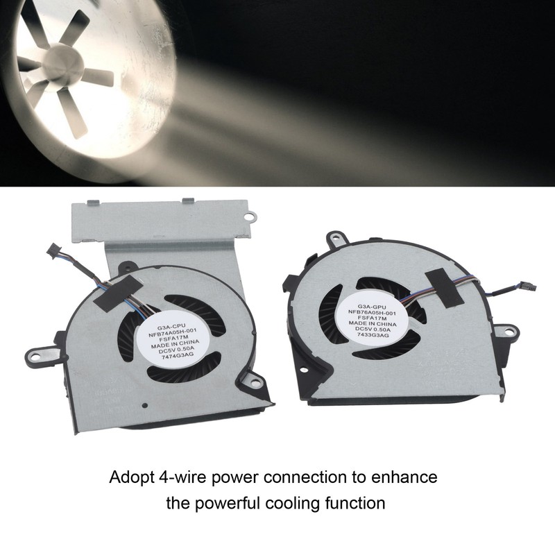 2pcs 4pin CPU Cooling Fan Computer Case Cooler Ventilator Fit