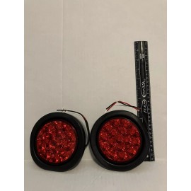 Unbranded 2 Red Led (3 Cord Wired) 12V Light  4 Inch In Diameter