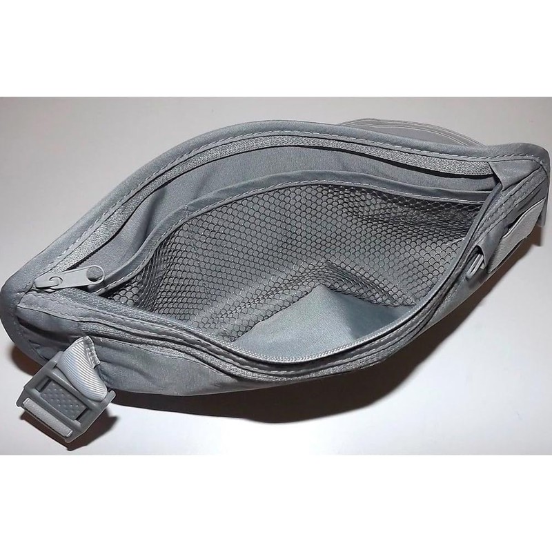 Travelon Rfid Blocking Undergarment Waist Pouch Travel Wallet, Gray, One
