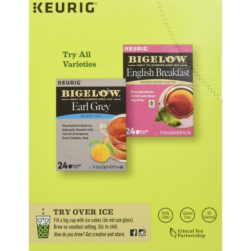 Bigelow Green Tea Keurig Single-Serve K-Cup Pods, (Pack of 24)
