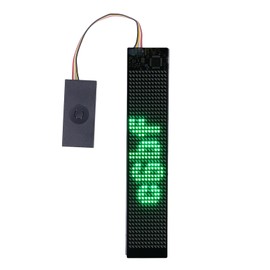 Xiuganpo LED Sign for Car, USB Micro LED Panel, 6.1 x 1.3in DIY Programmable Scrolling LED Sign, App Control Flexible Scrolling LED Display for Store Car Bar Advertising, Christmas