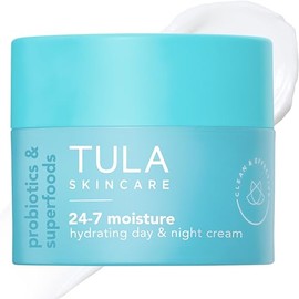 TULA Skincare 24-7 Hydrating Day & Night Cream, Anti-Aging Face Moisturizer for Dryness & Dullness with Prebiotic Extracts & Hyaluronic Acid