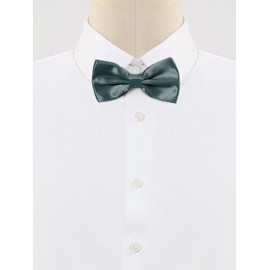 Allegra K Men's Bowtie, Bowtie, Ribbon, Formal, Wedding, School Entrance Ceremony, Adult, Adjustable, Solid Color,, gray (dark gray)