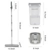Flat Mop and Bucket System with Wringer Set, Wet Dry