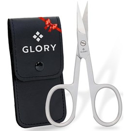 Tijeras de uñas curvas profesionales para mujer, hojas curvas afiladas para un corte preciso, tijeras de manicura de primera calidad.