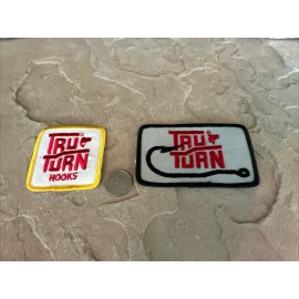 Tru Turn Vtg Tru Turn Hooks Embroidered Iron On Company Logo Fishing Patches