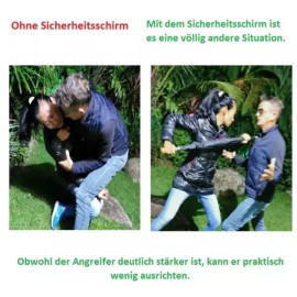 Security umbrella and selfdefense umbrella black J handle with tiny scratches