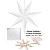 BRUBAKER 60 cm Christmas Star for Indoor Use - LED