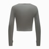 OThread & Co. Women's Long Sleeve Crop Top Comfy Thumb