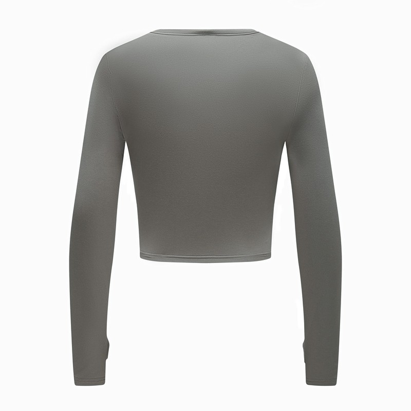 OThread & Co. Women's Long Sleeve Crop Top Comfy Thumb