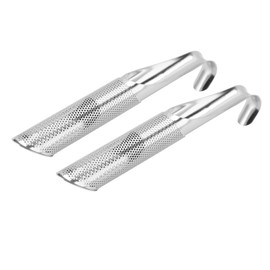 2 Pcs Stainless Steel Tea Diffuser Rust Resistant Hangable Reusable Portable Loose Tea Infuser Filter Stick for Office