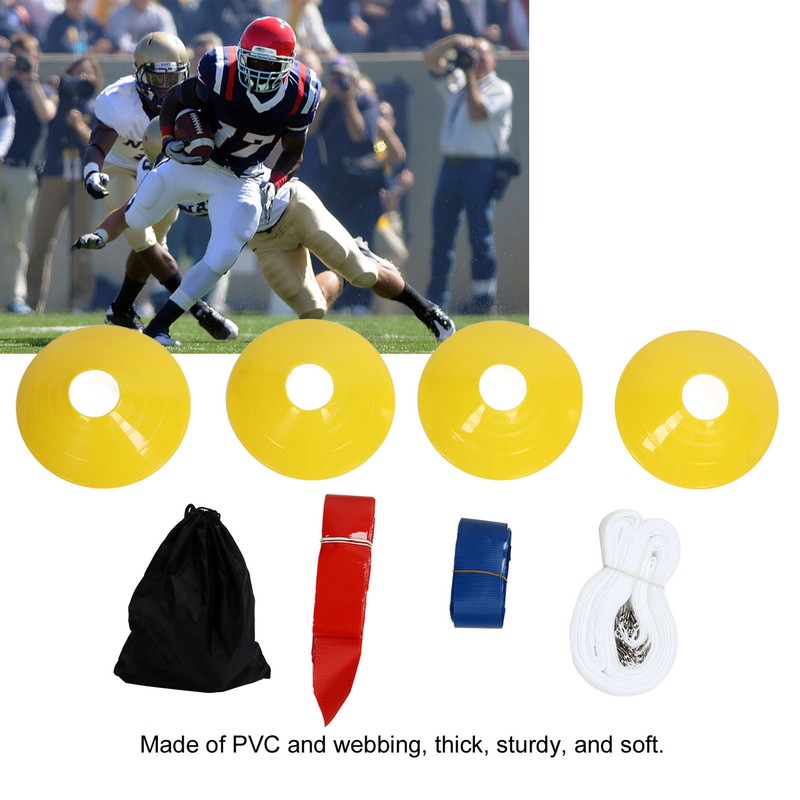 Flag Football Set 10 Player Football Belts Flags Kit 10