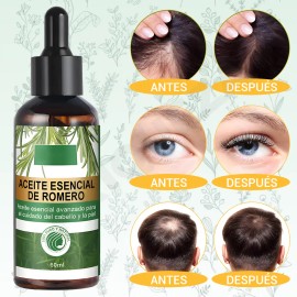 Set Aceite Romero Joveeco Crecimiento Cabello Pestañas Cejas