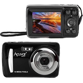 Acuvar 14MP Megapixel Compact Digital Camera and Video with 2.4" Screen and USB Cable