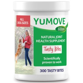 YuMOVE Dog Joint Supplement, Hip and Joint Supplement for Dogs with Glucosamine, Hyaluronic Acid, and Green Lipped Mussel and Omegas, Relief for Dog Hip and Joint Aches and Stiffness - 300 Bites