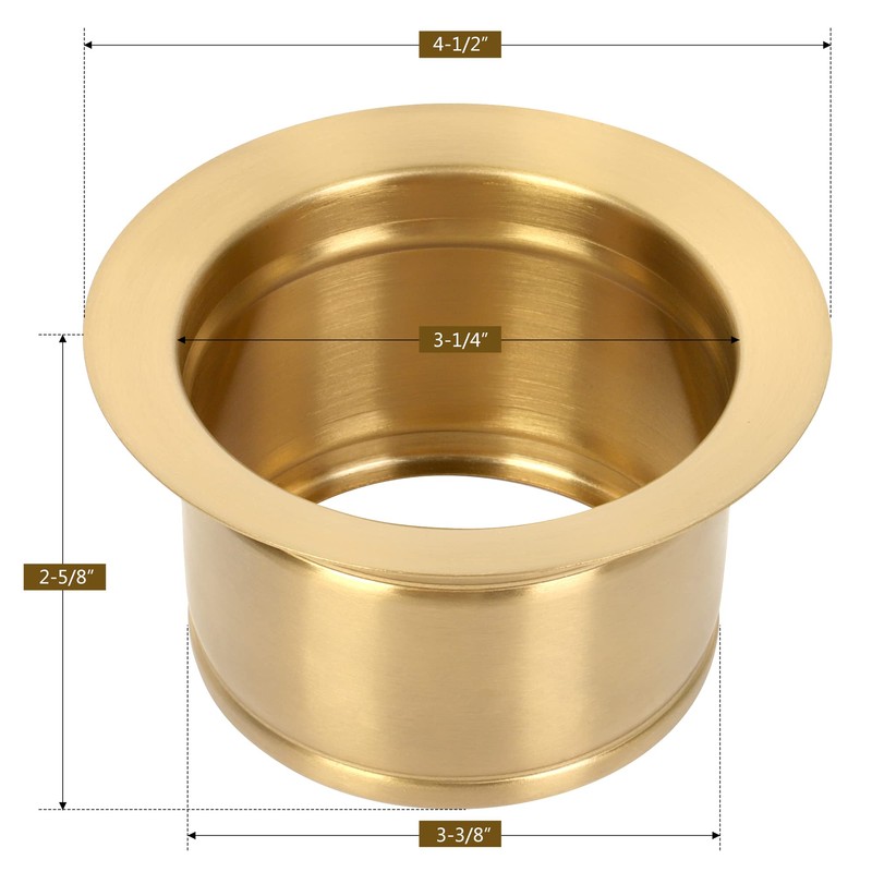 YAQUN Extended Garbage Disposal Flange,Deep Garbage Disposal Sink Flange for
