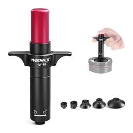 NEEWER 6 in 1 Lens Sucker Kit, Camera Lens Repair Cleaning Tool IC Pick Up Vacuum Suction Pen with 5 Interchangeable Suction Cups & Cleaning Cloth, Keep Pump Pushed, HW-40