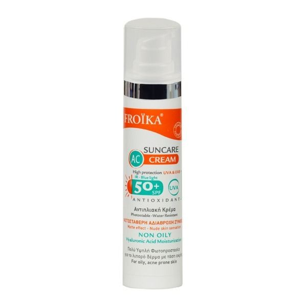 Froika Suncare AC Cream SPF50 40ml Sunscreen Anti-Acne Cream with Cellular Protection