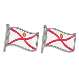 Flag of Jersey Design Cufflinks Presented in a Cuffink Box